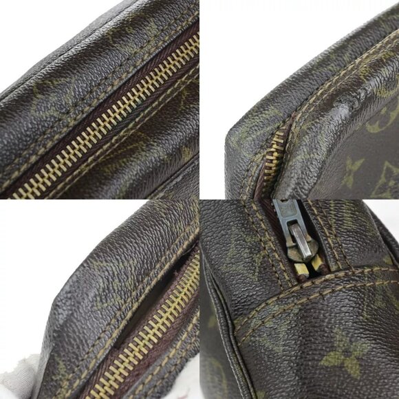LOUIS VUITTON Trousse Toilette 28 Clutch Hand Bag Monogram Brown M47522 02EC697 - Picture 9 of 14